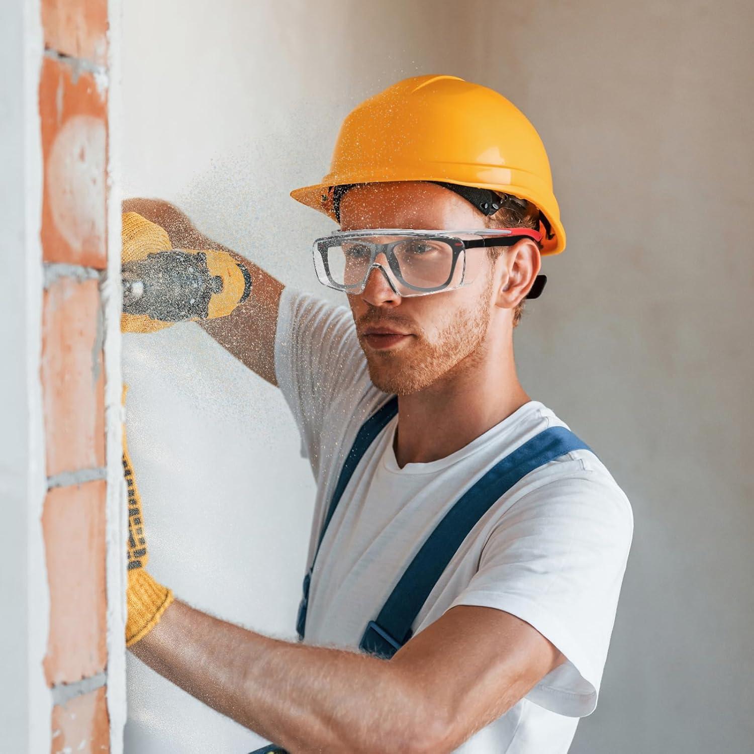 Gafas de Seguridad sobre Gafas Lente Clara TR90 Ajustables