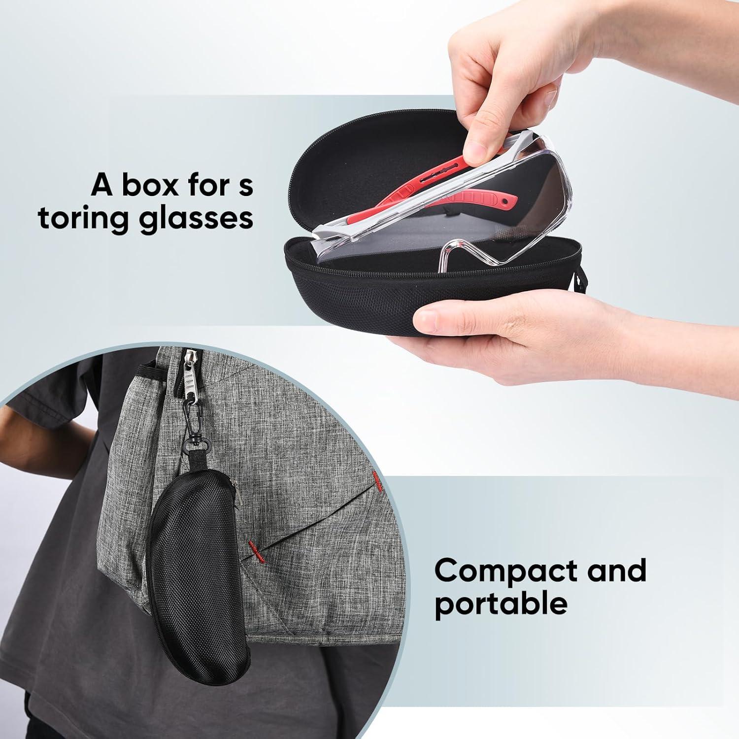 Gafas de Seguridad sobre Gafas Lente Clara TR90 Ajustables