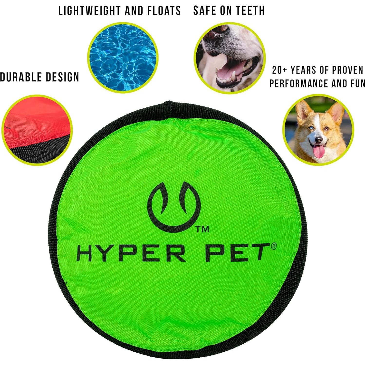 Frisbee Interactivo para Perros Hyper Pet Flippy Flopper 23cm
