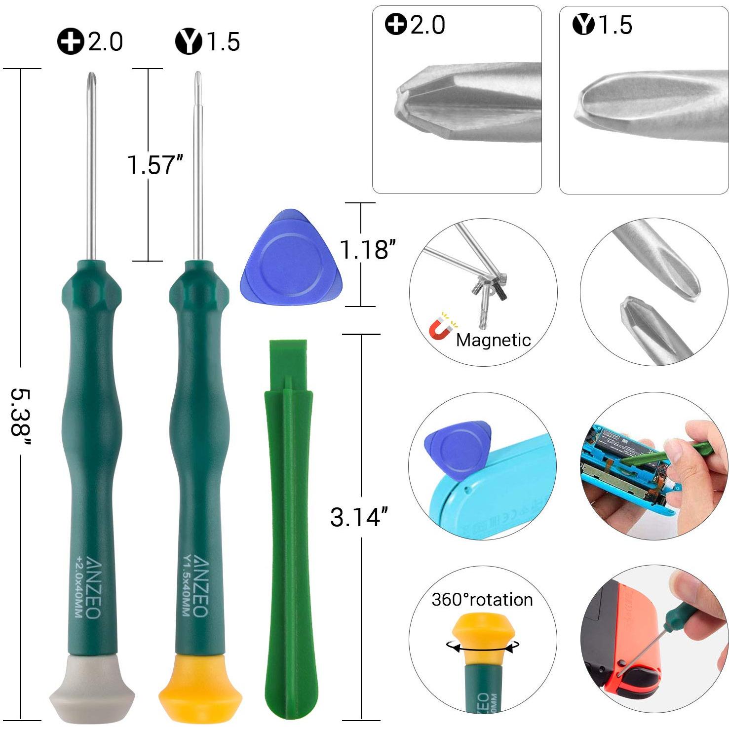 Kit de Reparación Joycon LONANDY para Nintendo Switch - 2 Piezas