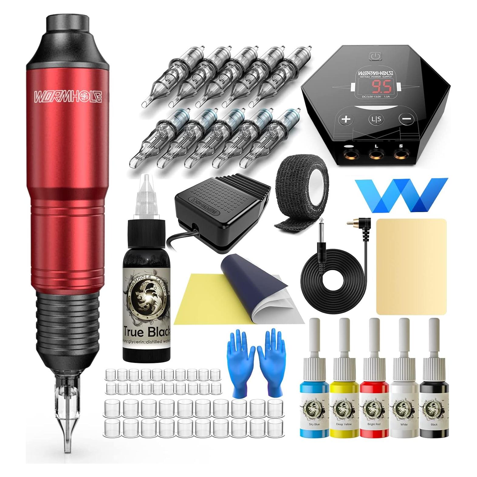 Kit de Tatuaje Wormhole WTK100 para Principiantes - Completo