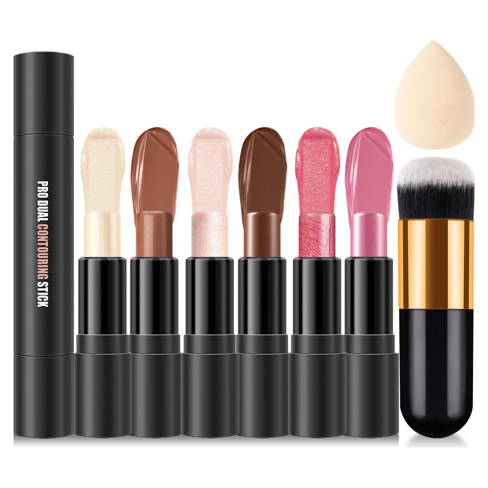 Kit de Maquillaje en Barra Meilury Doble Cara 6 Colores