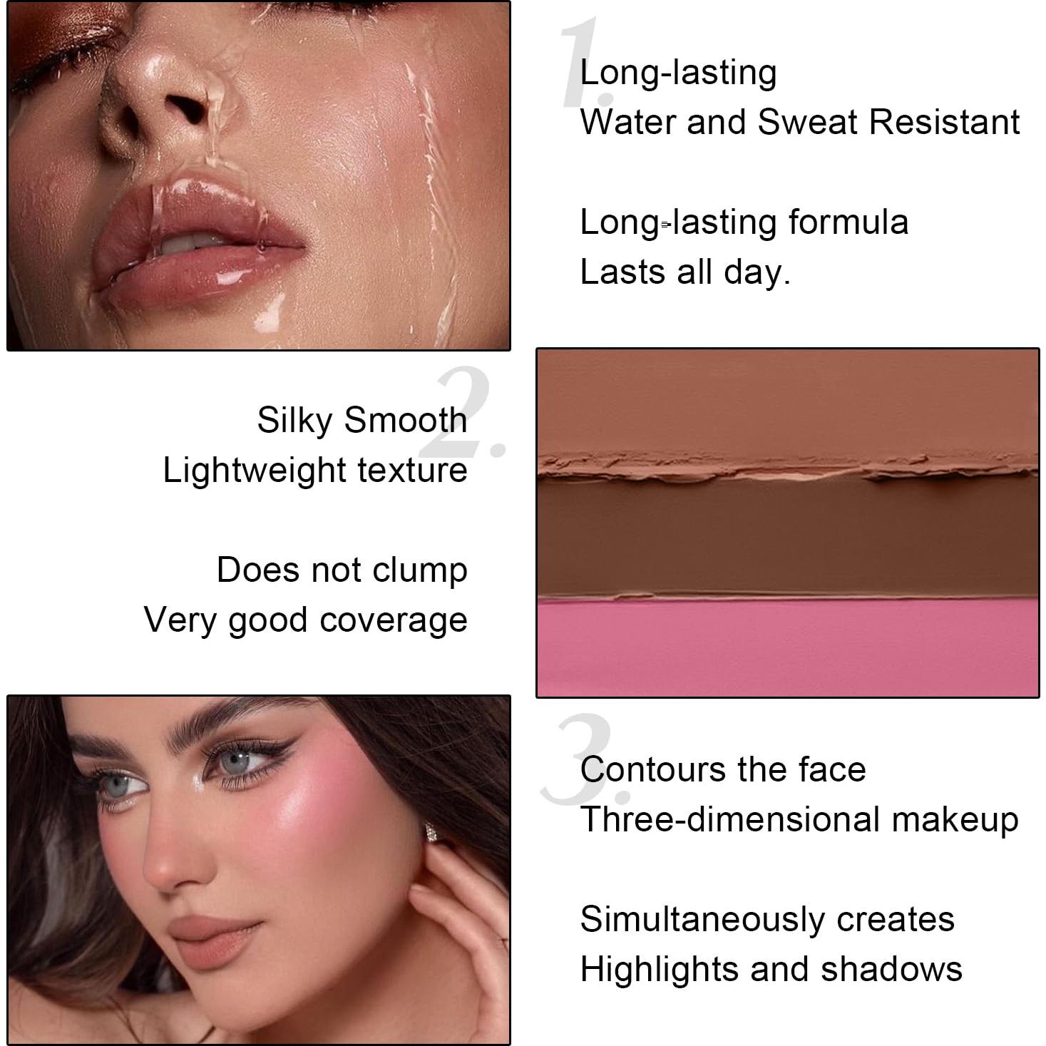 Kit de Maquillaje en Barra Meilury Doble Cara 6 Colores