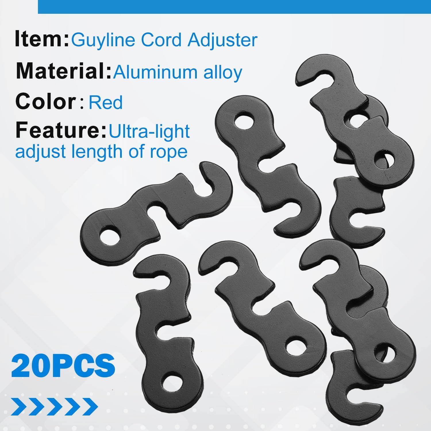 Ajustadores de Cuerda de Aluminio SATINIOR - 20 Piezas