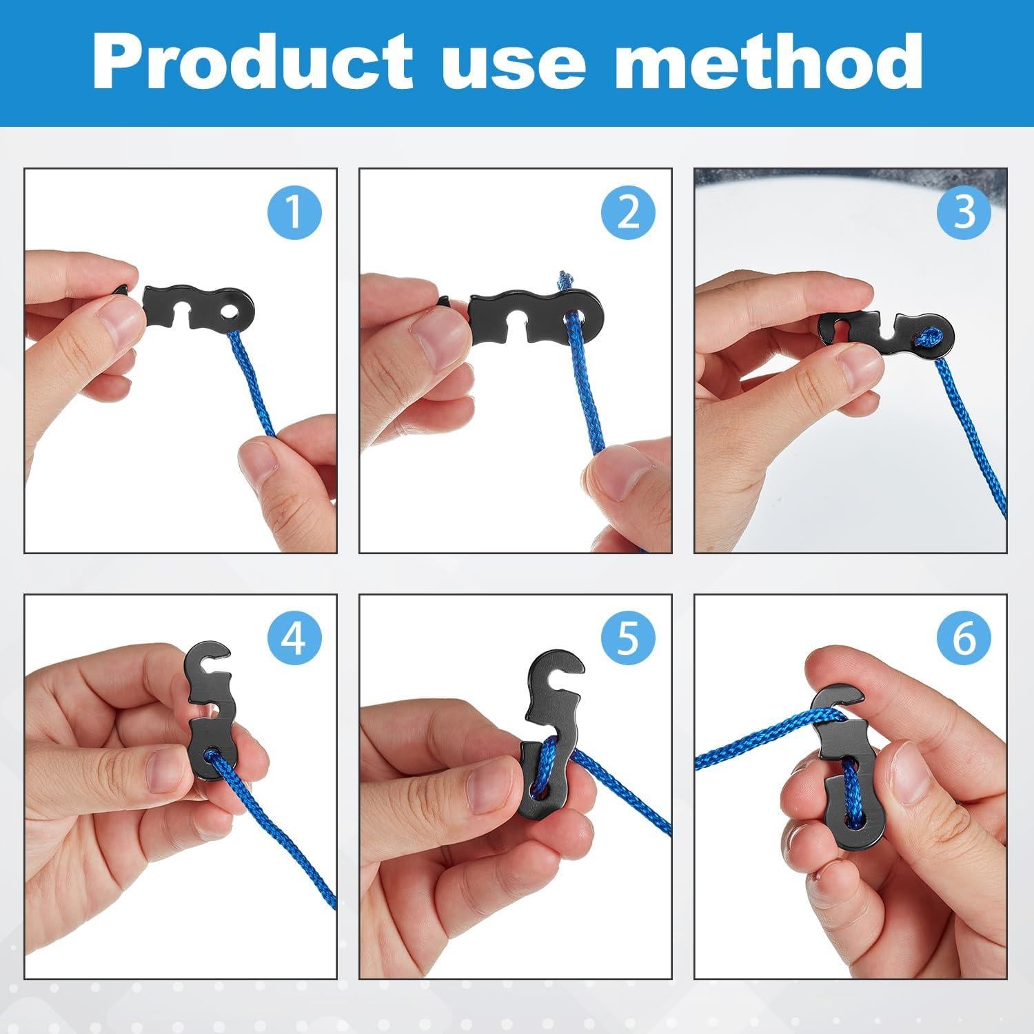 Ajustadores de Cuerda de Aluminio SATINIOR - 20 Piezas