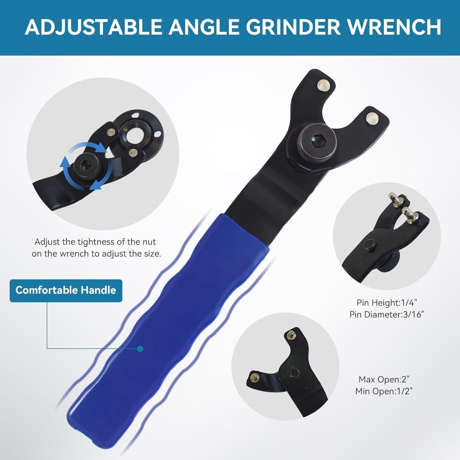 Eje de Extensión para Amoladora Angular Juvaeny 3" + 6 Tuercas