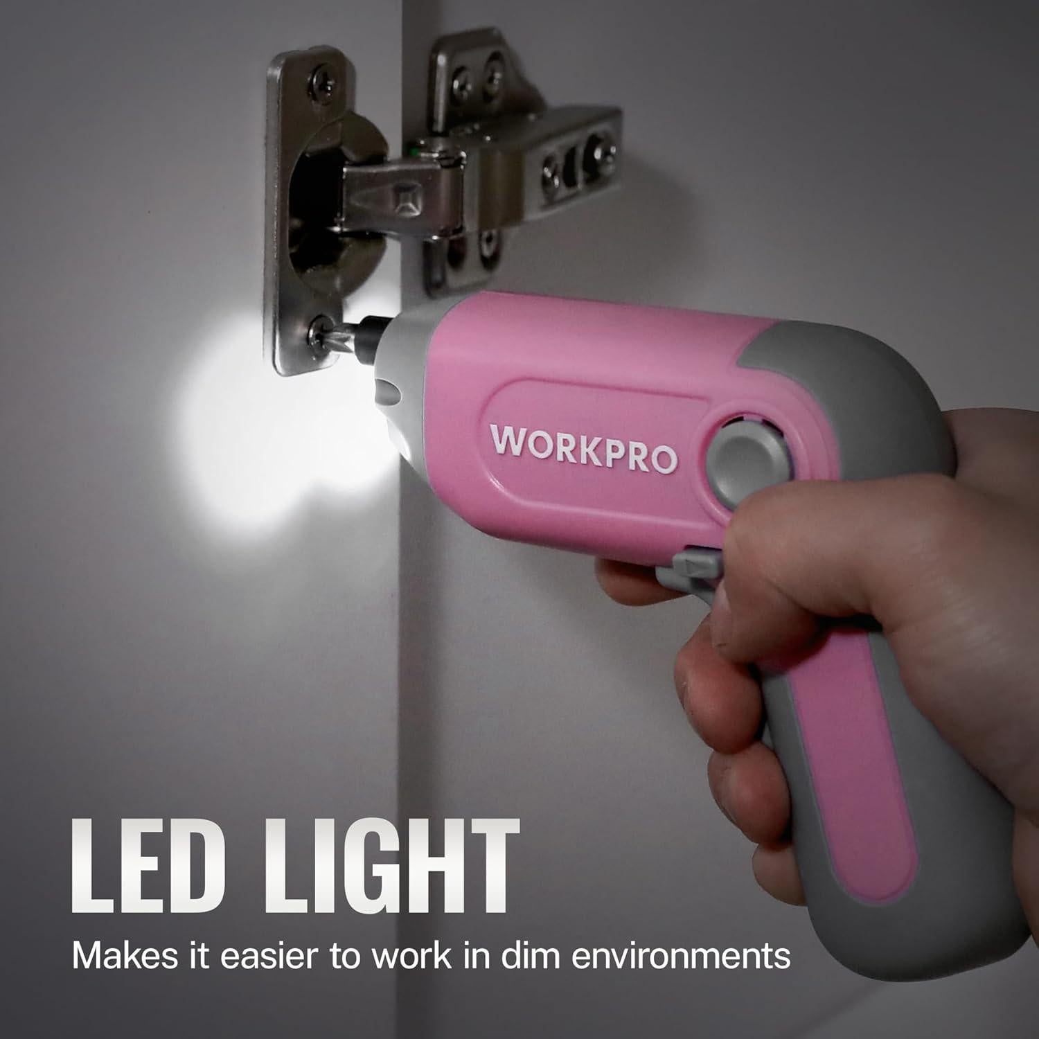 Destornillador Eléctrico Inalámbrico WORKPRO 3.6V con 22 Puntas