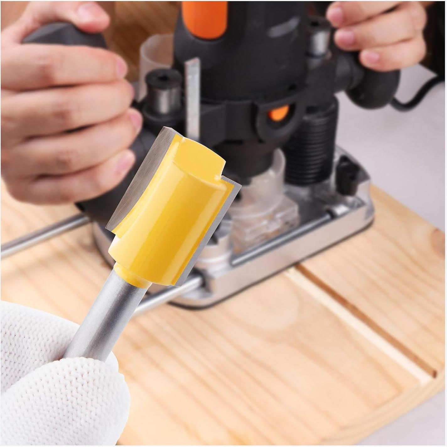 Juego de 100 Brocas de Router EilxMag 1/4" Carburo Tungsteno