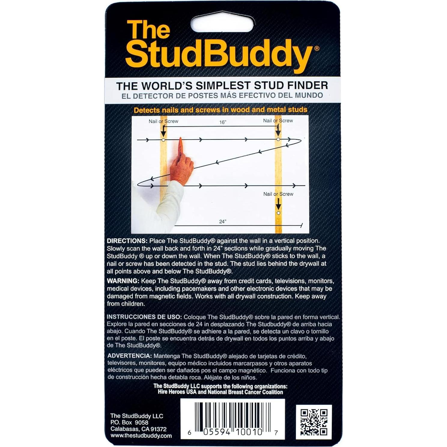 Buscador de Vigas Magnético StudBuddy - Hecho en EE. UU. - Sin Baterías