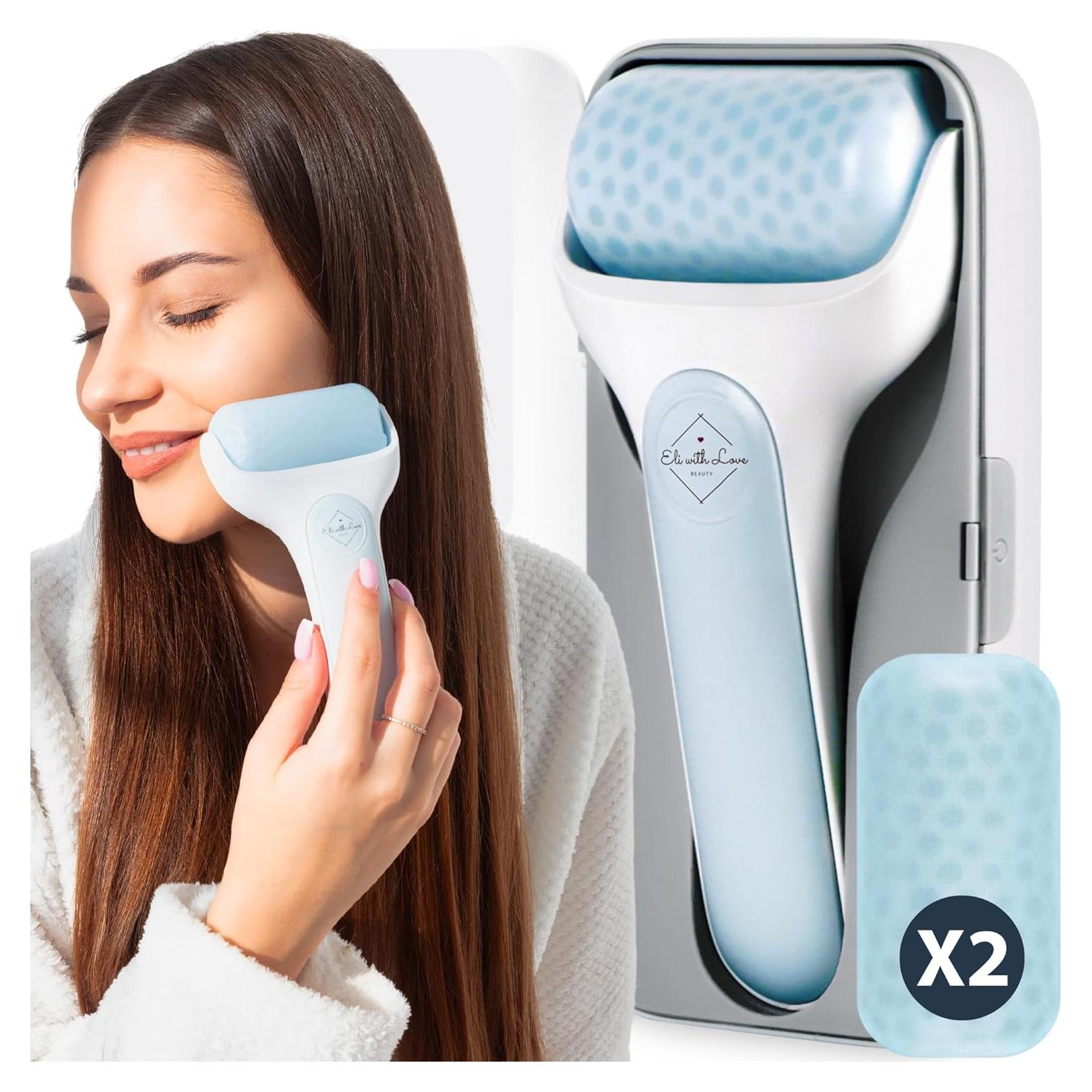 Rodillo de Hielo Facial Premium Eli con Amor - Alivio y Masaje