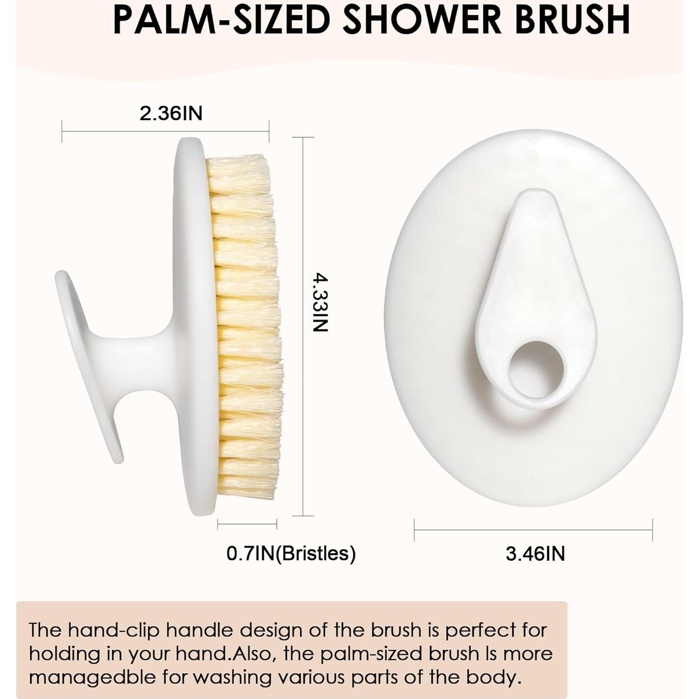 Cepillo de Ducha INNERNEED Exfoliante Corporal 4 Piezas