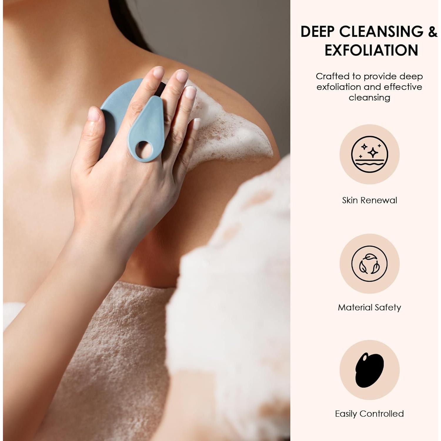 Cepillo de Ducha INNERNEED Exfoliante Corporal 4 Piezas