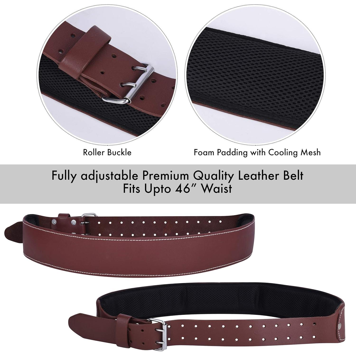 Bolsa de Cinturón de Herramientas FUERI 17 Bolsillos Burdeos