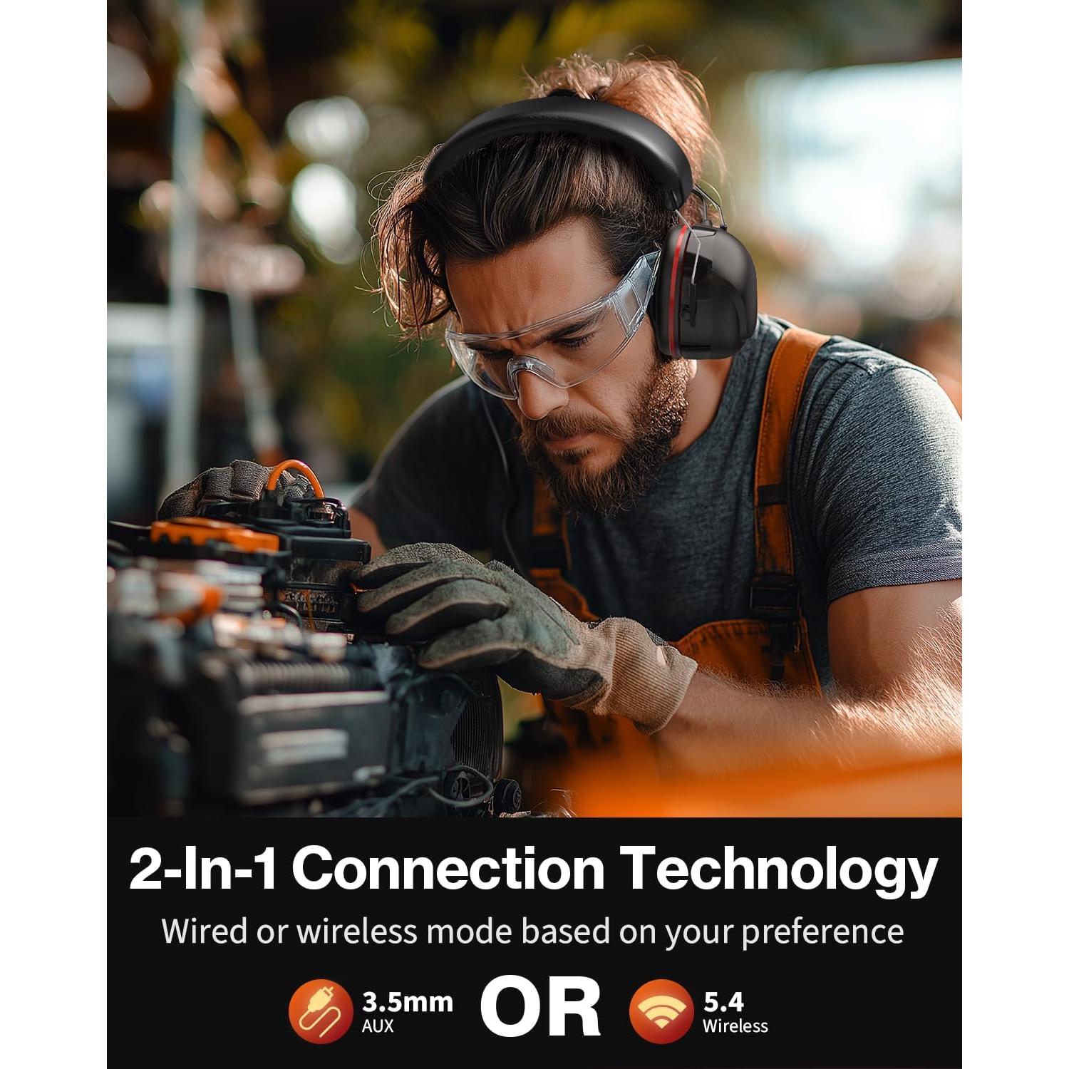 Auriculares Bluetooth 5.4 AC136 con 120H de Batería y 30dB SNR