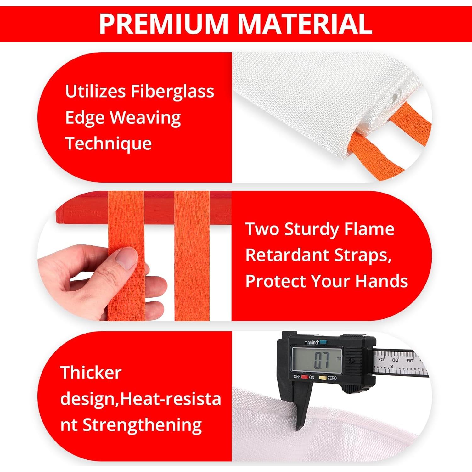 Manta de Emergencia SecuCaptain 101.6cm Retardante de Fuego