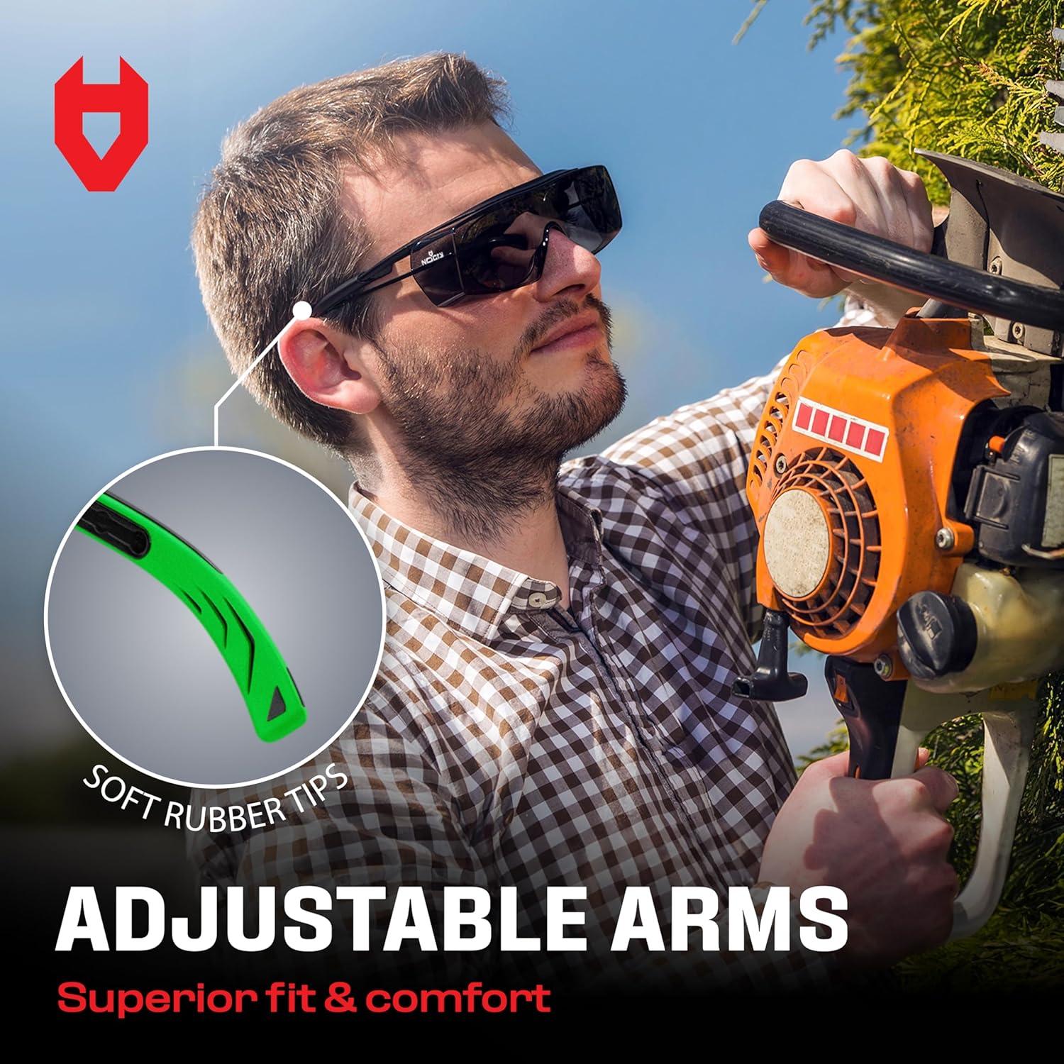 Gafas de Seguridad NoCry Tinteadas UV400 Sobre Gafas