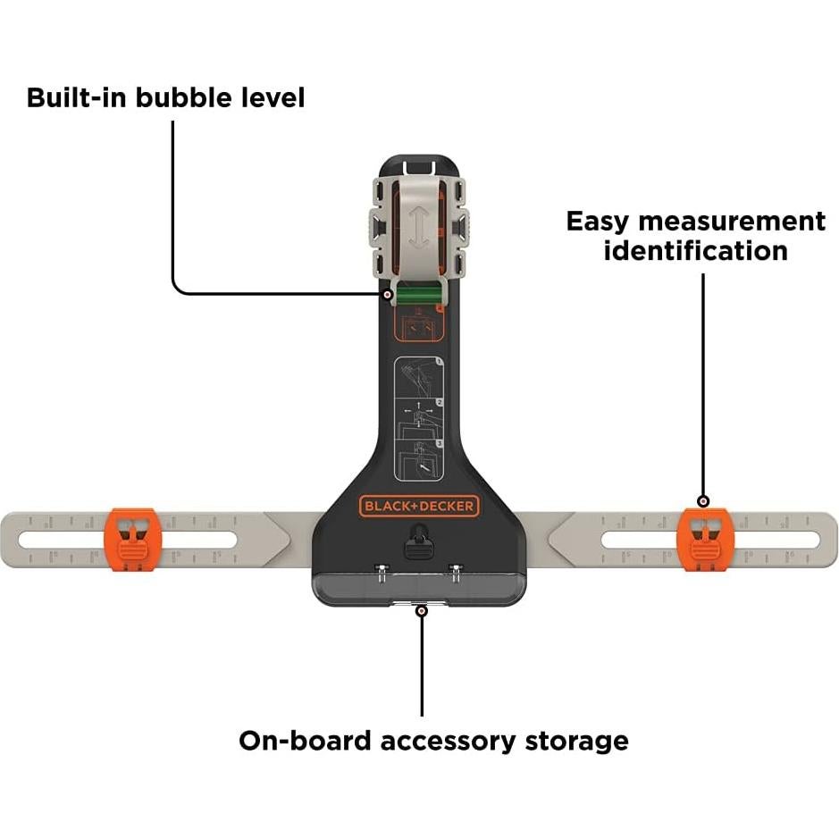 Kit de Colgado de Imágenes BLACK+DECKER MarkIT BDMKIT101C