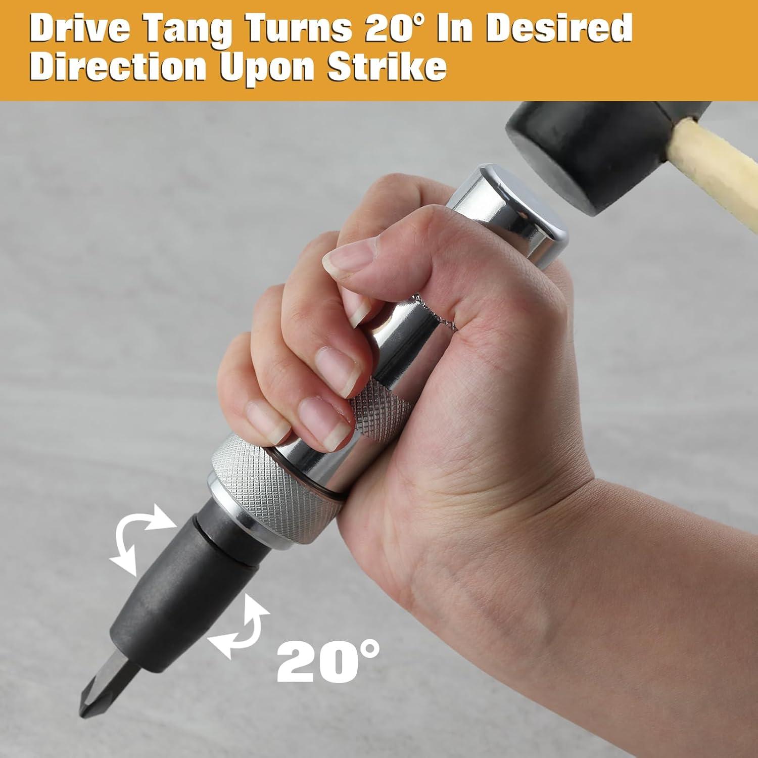 Juego de Destornillador de Impacto Manual LEONTOOL 5 Pcs