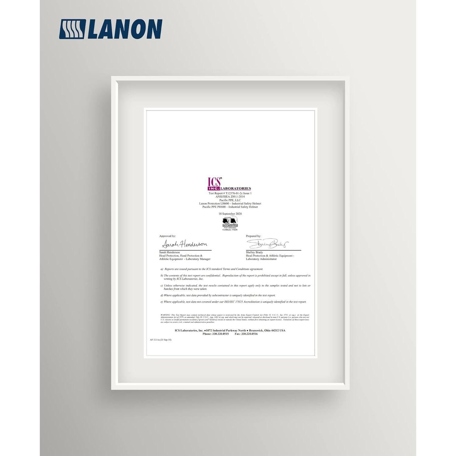 Casco de Seguridad LANON LH600WH Blanco HDPE Ajustable