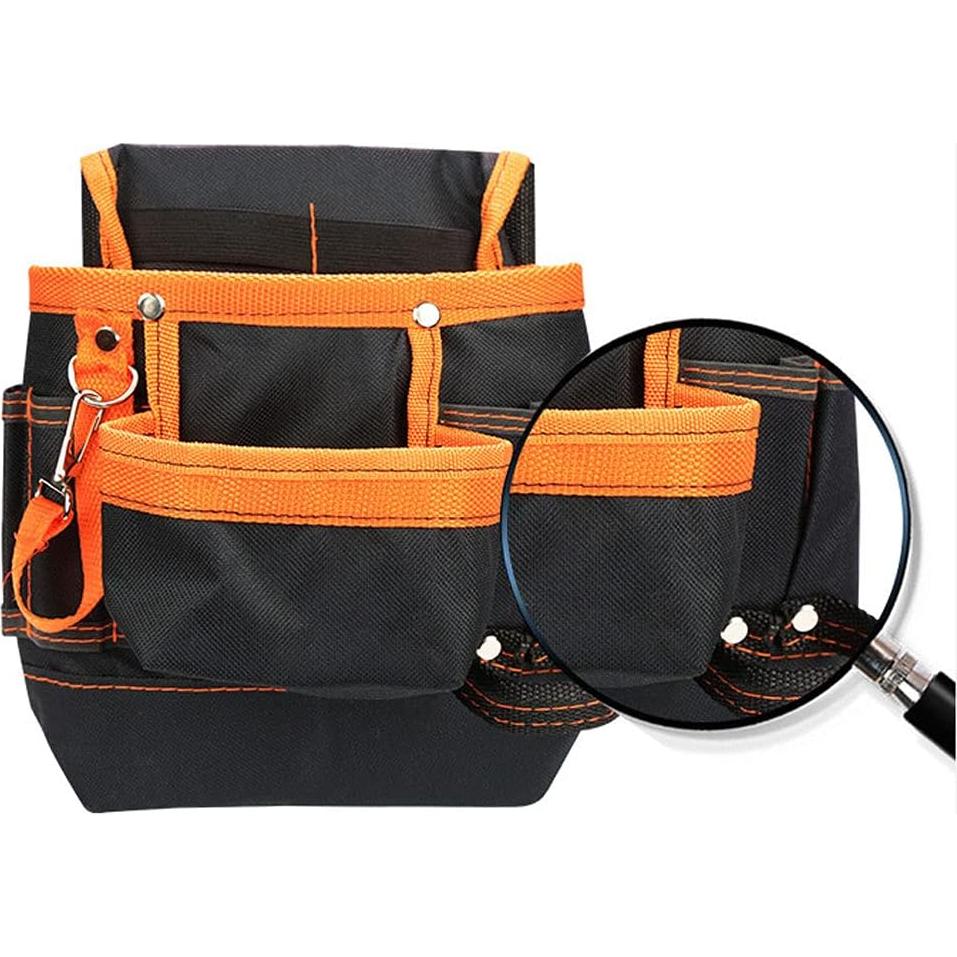 Bolsa de herramientas Lsazaff con 8 bolsillos naranja