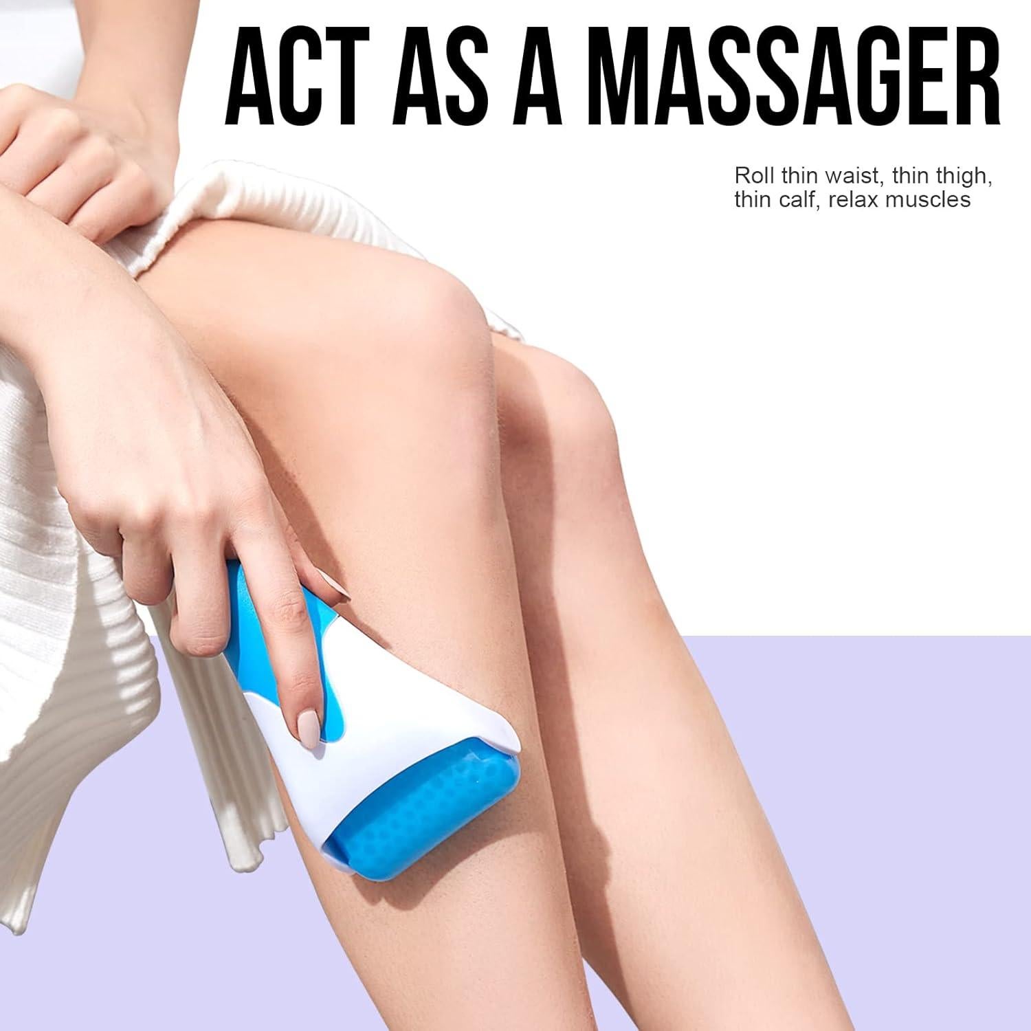 Rodillo de Hielo Facial Teenitor Azul 19.1x8.9cm Alivio de Hinchazón