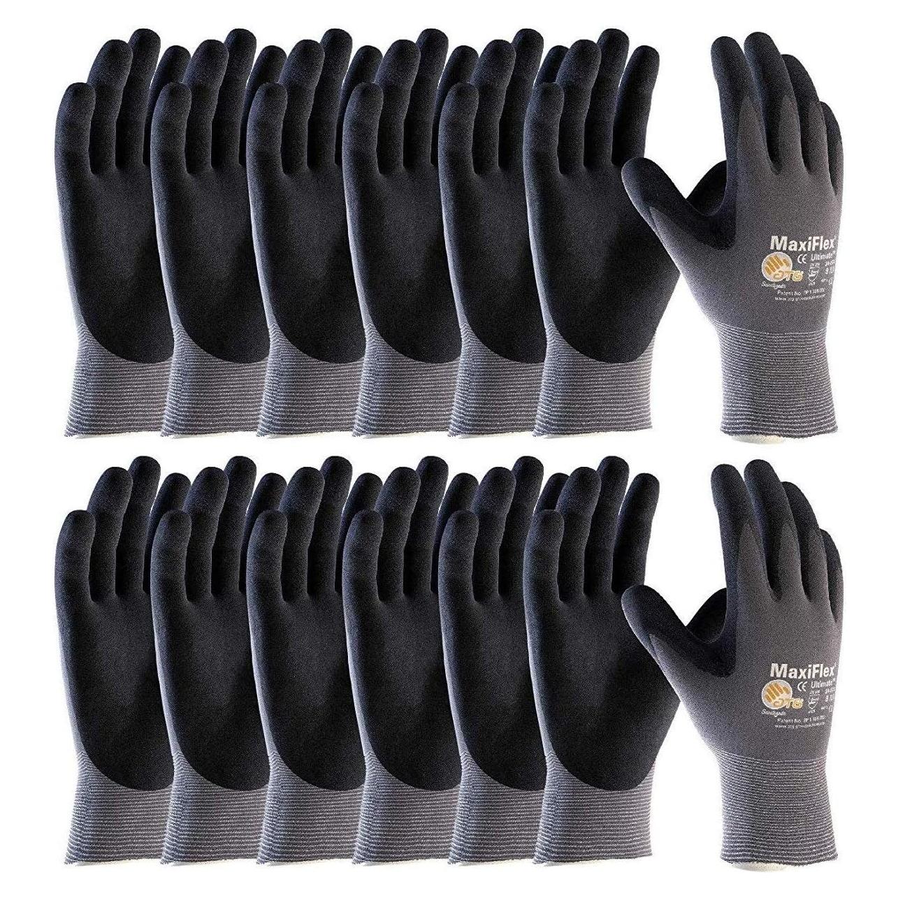 Guantes de Trabajo MaxiFlex 34-874 Nitrilo Mediano 12 Pares