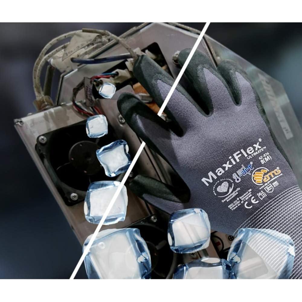 Guantes de Trabajo MaxiFlex 34-874 Nitrilo Mediano 12 Pares