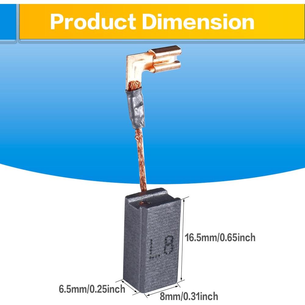 10 Pcs Cepillos de Carbono OURUI N097696 para DeWalt