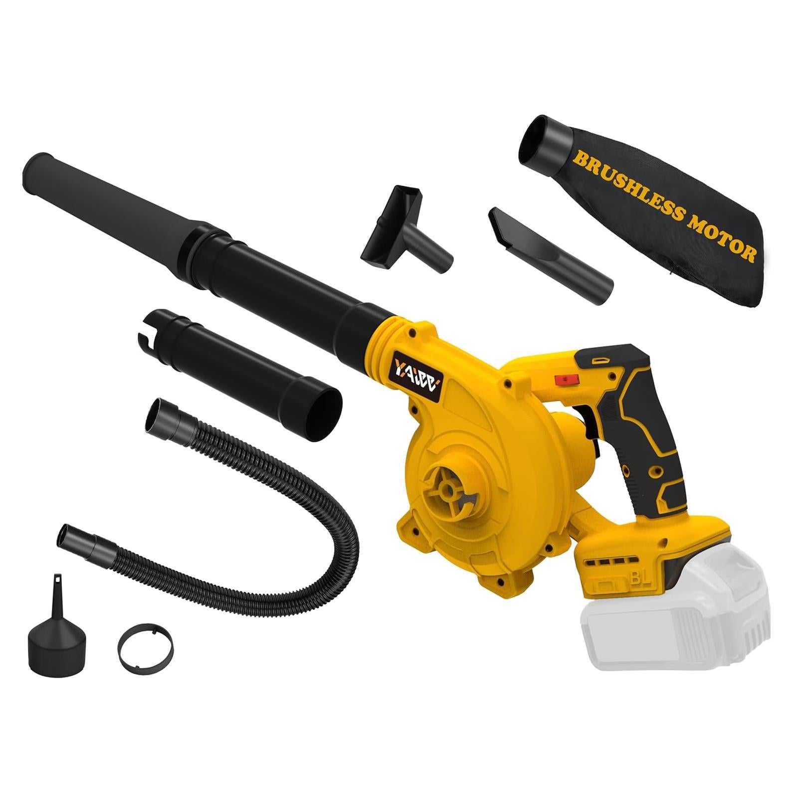 Soplador de Hojas Inalámbrico YAWV 20V Max 290 km/h 2 en 1