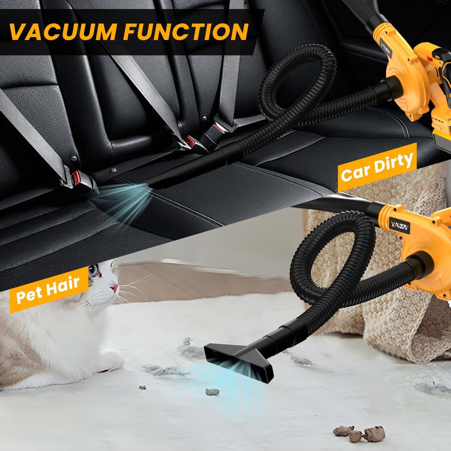 Soplador de Hojas Inalámbrico YAWV 20V Max 290 km/h 2 en 1