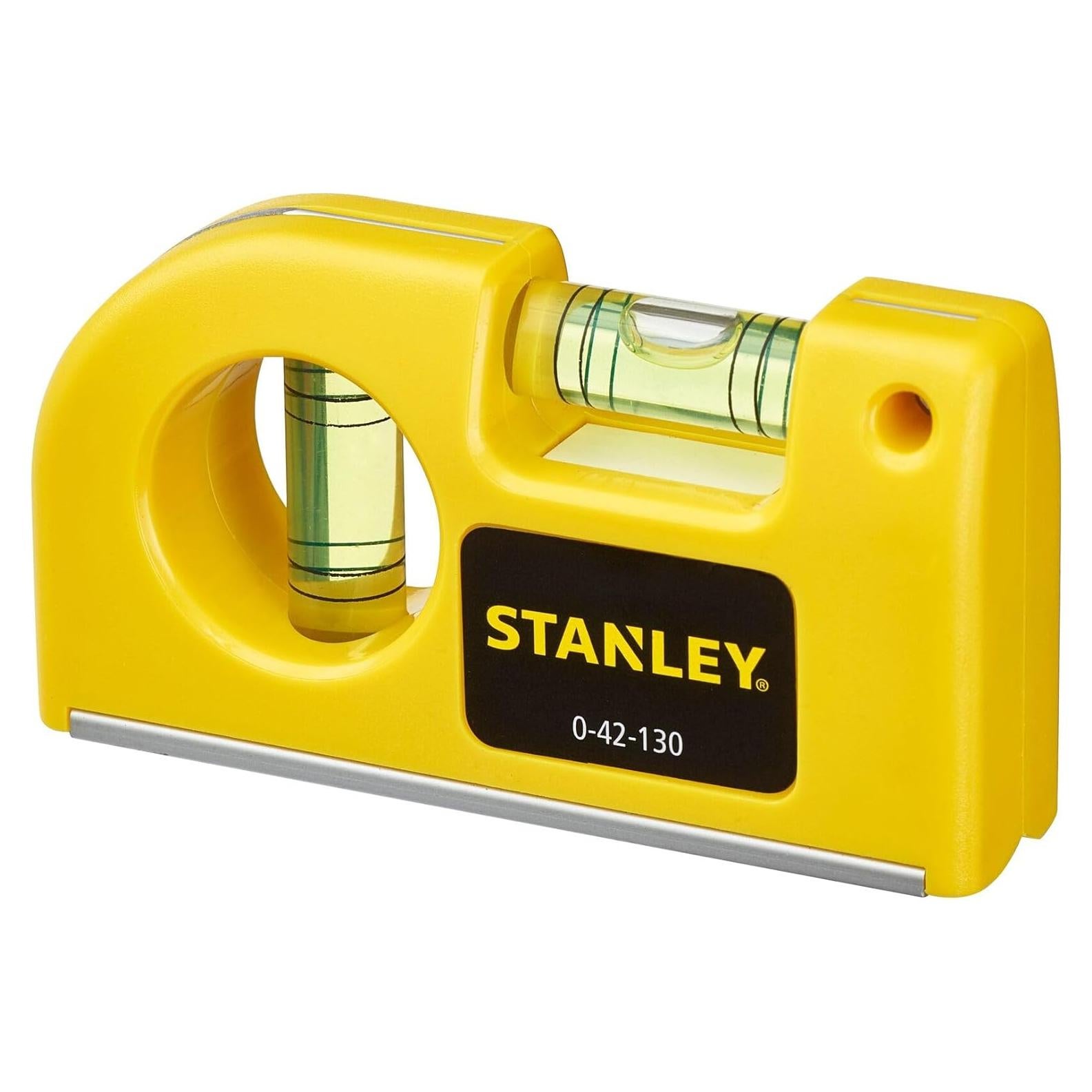 Nivel de bolsillo magnético STANLEY 0-42-130 Amarillo