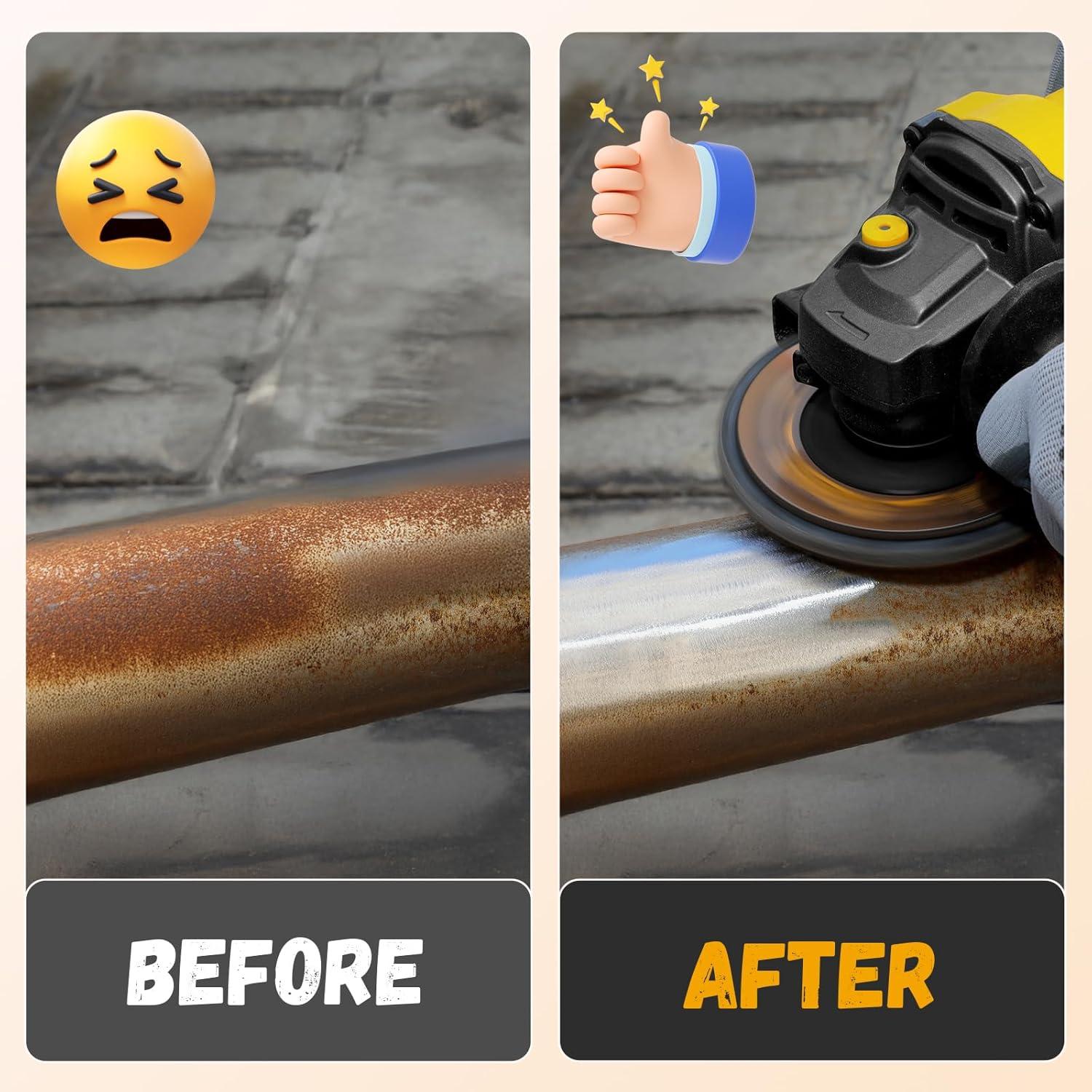 100 Discos de Lijado PSA 80 Grano 15.24 cm Glowentix