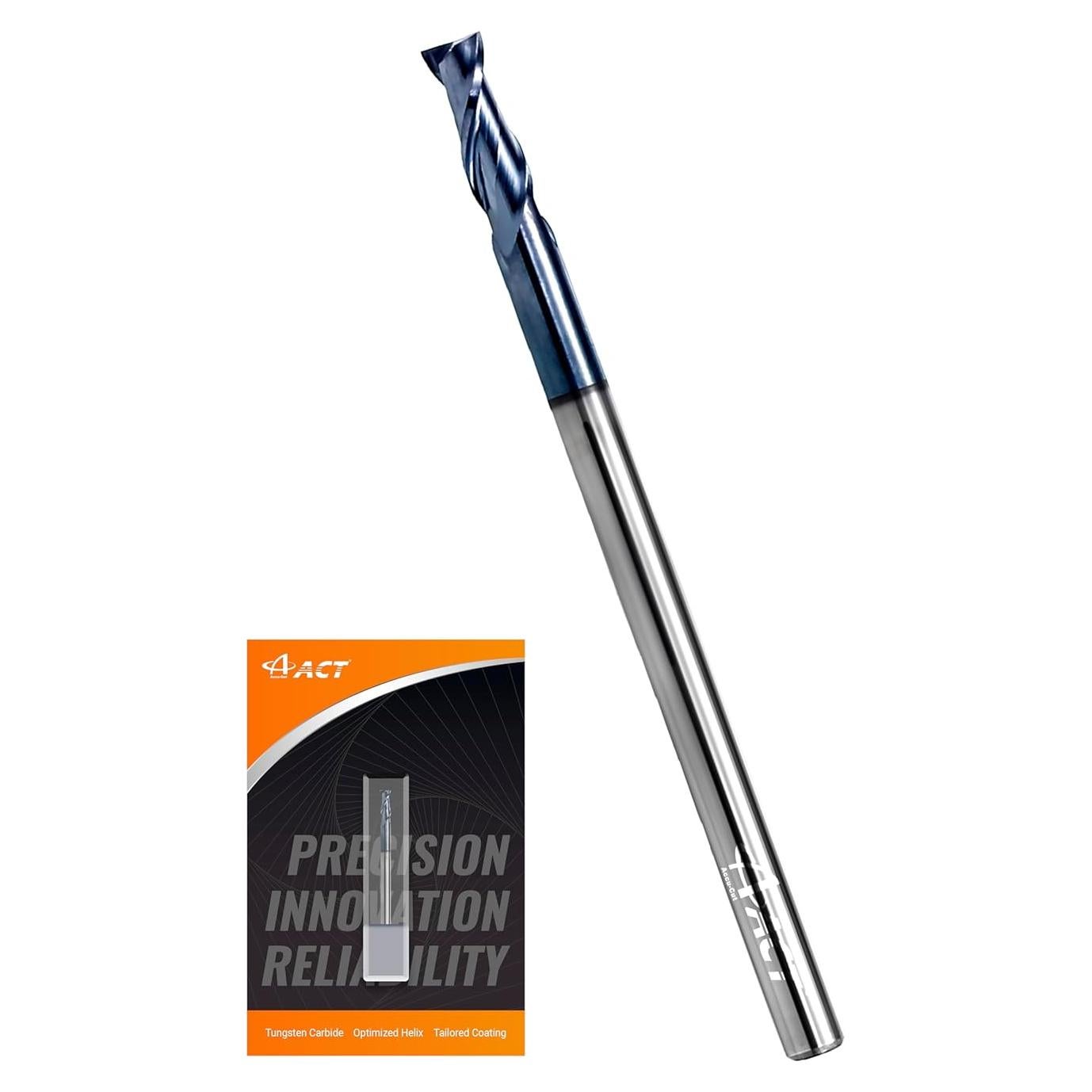 Fresa de Carburo ACCUCUT I2KES 1/8" para Aluminio y Acero