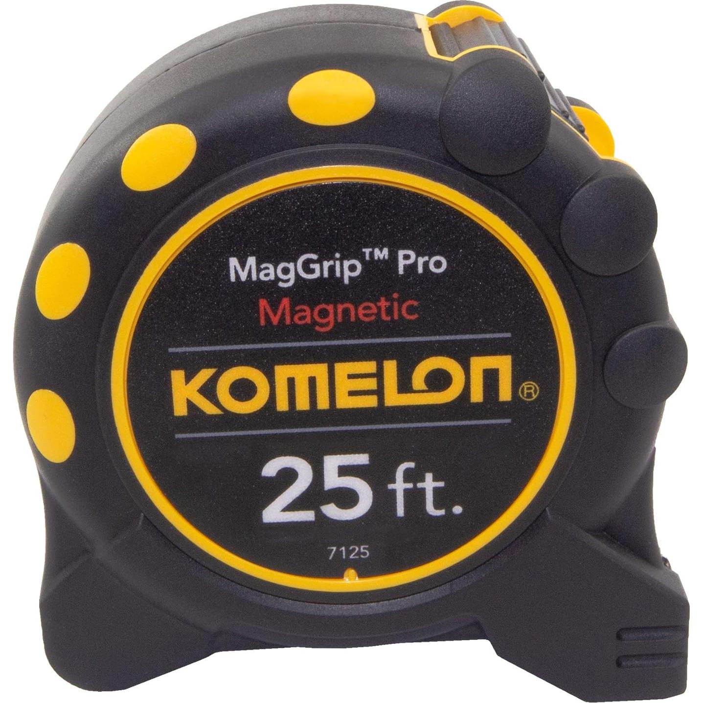 Cinta Métrica Komelon 7125 Monster MagGrip 7.62m con Gancho Magnético