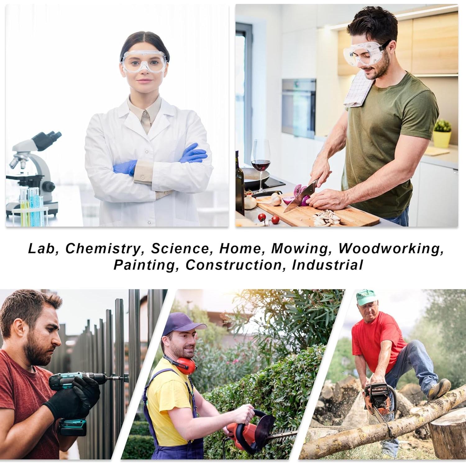 Gafas de Seguridad Honmein R-001 Anti-Vaho y Ajustables