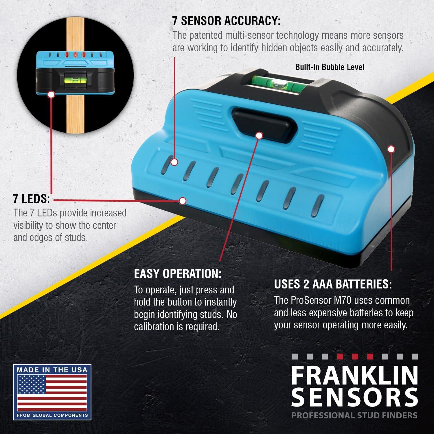 Detector de Estudio Franklin Sensors ProSensor M70 7 Sensores LED