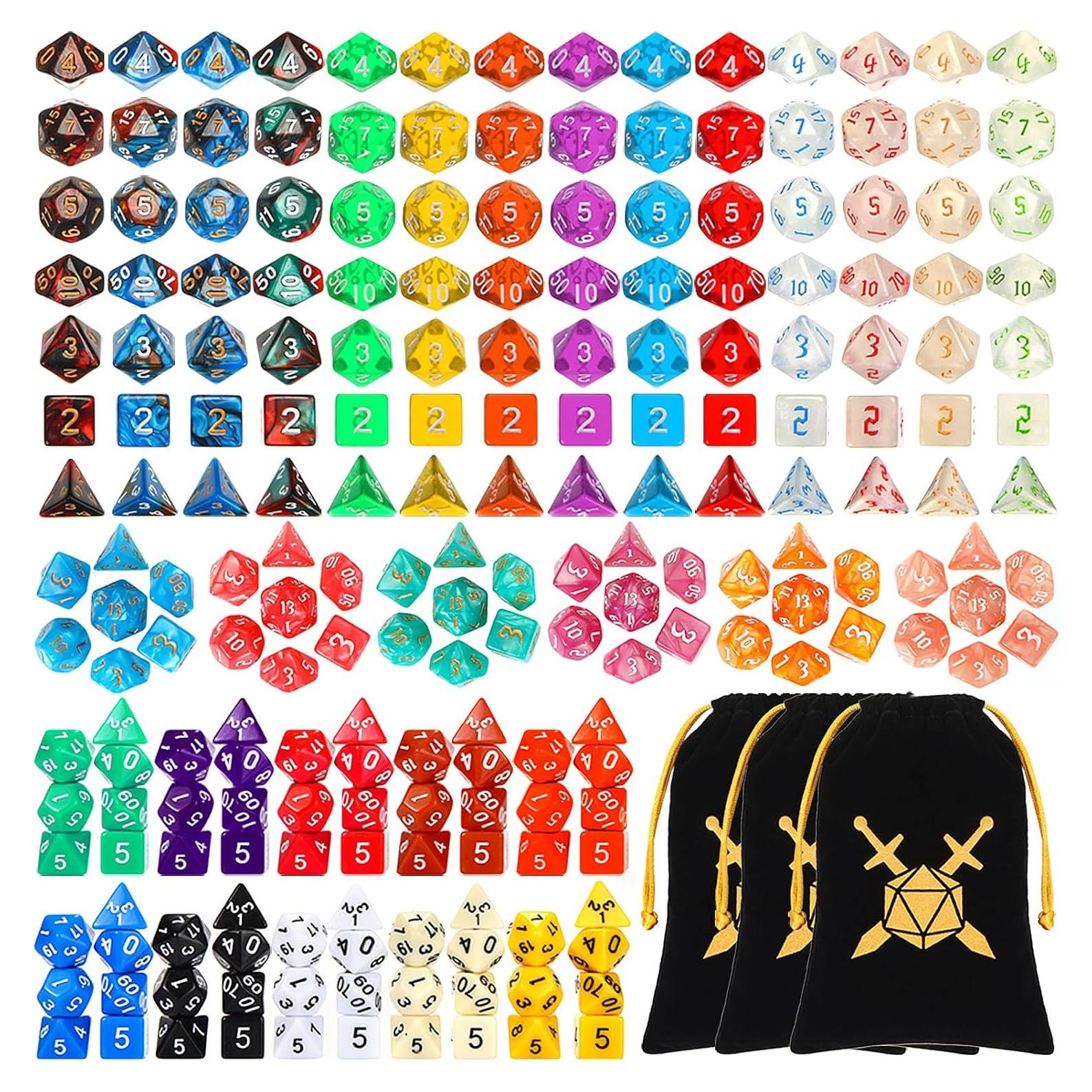 Set de Dados Poliedricos Yilloog 210 Piezas Multicolor