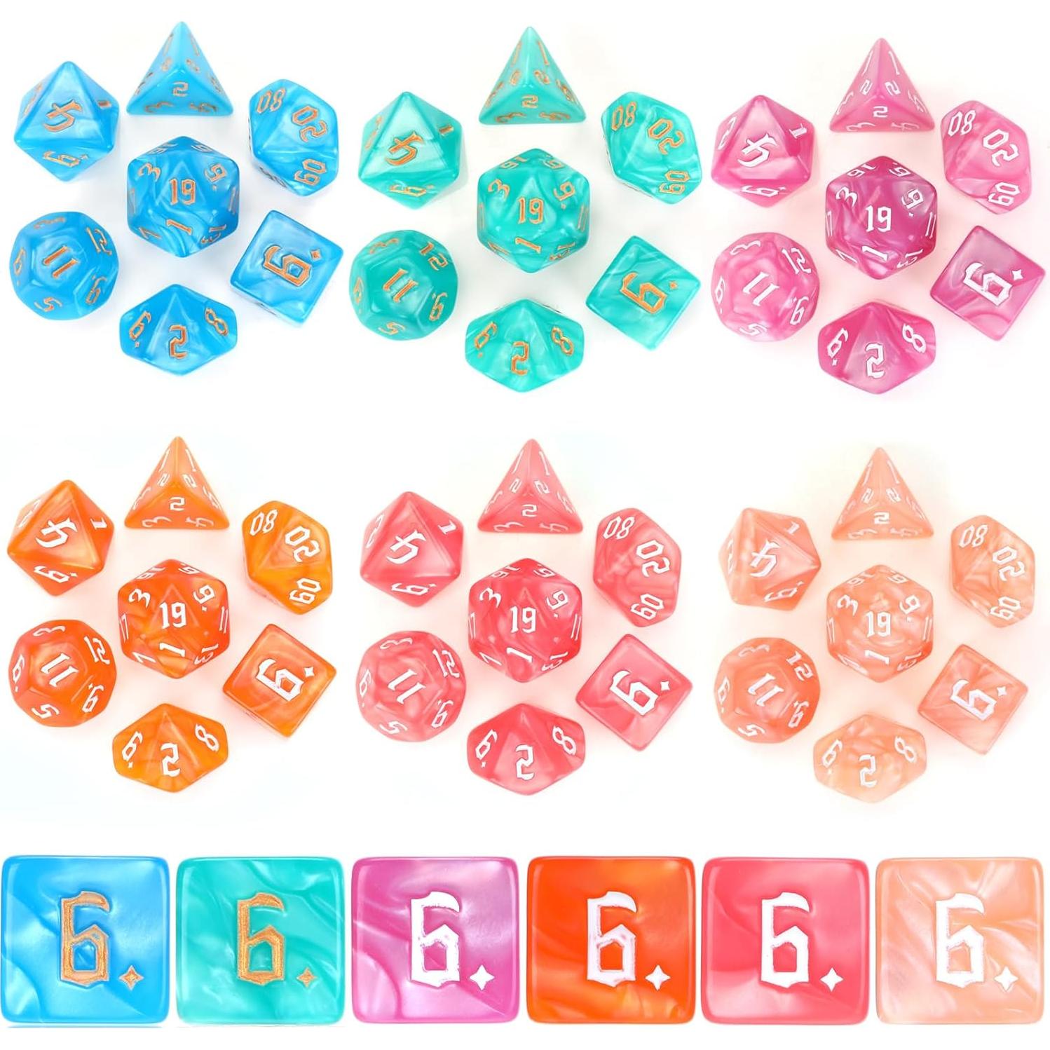 Set de Dados Poliedricos Yilloog 210 Piezas Multicolor