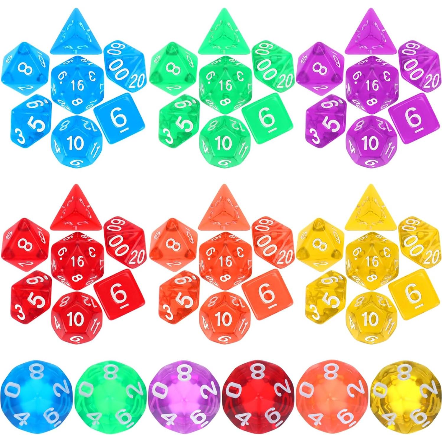 Set de Dados Poliedricos Yilloog 210 Piezas Multicolor