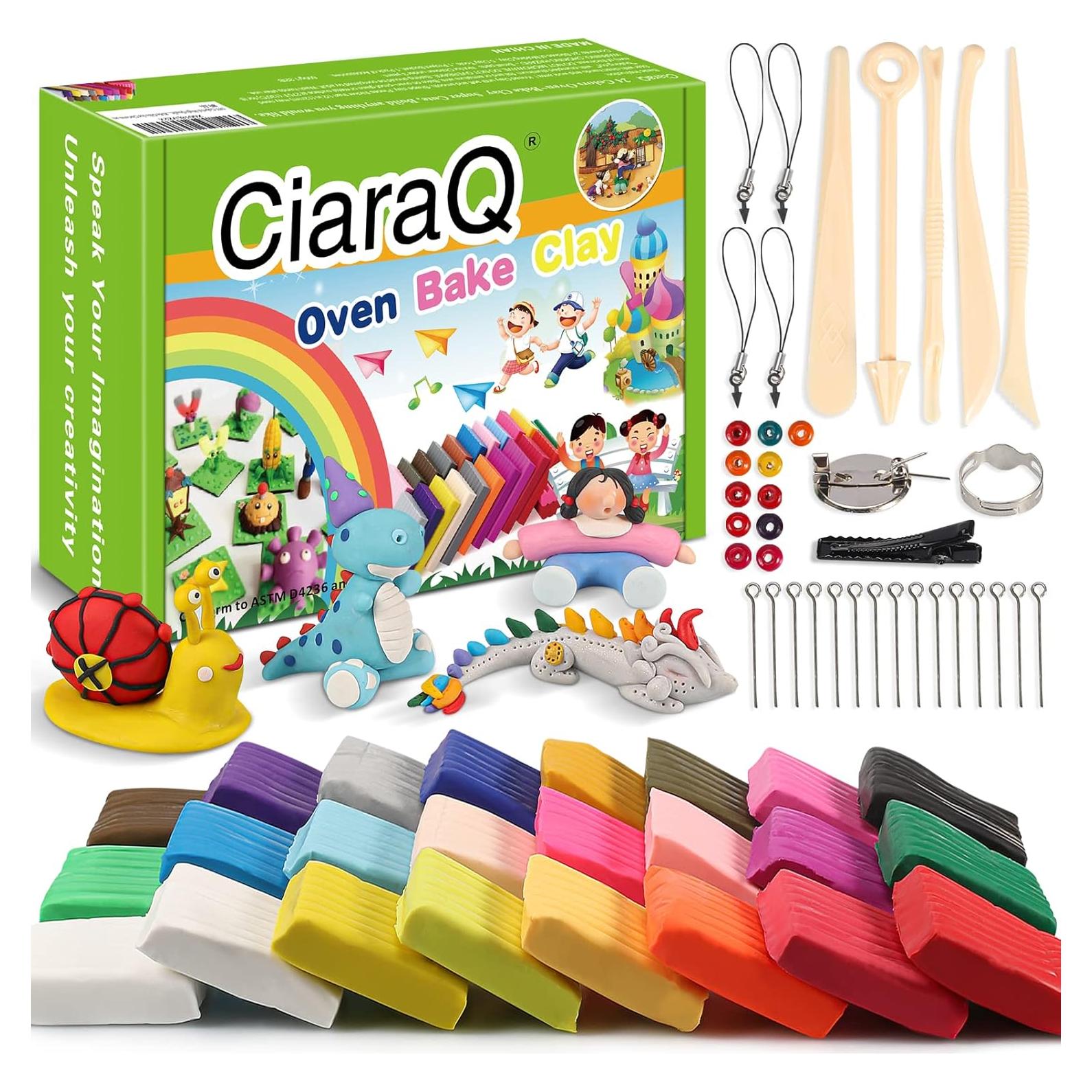 Kit de Arcilla Polimérica CiaraQ 24 Colores 0.54 kg