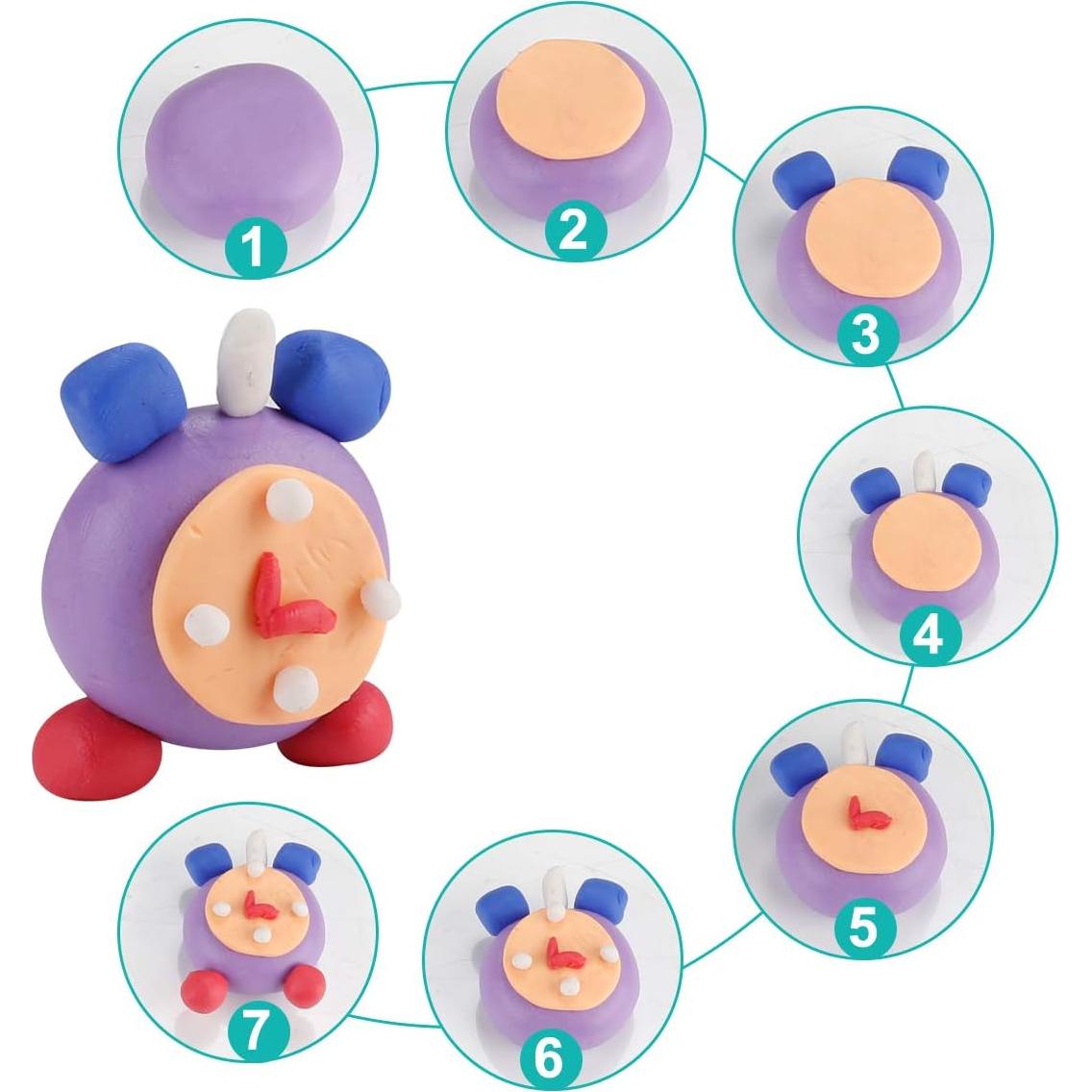 Kit de Arcilla Polimérica CiaraQ 24 Colores 0.54 kg