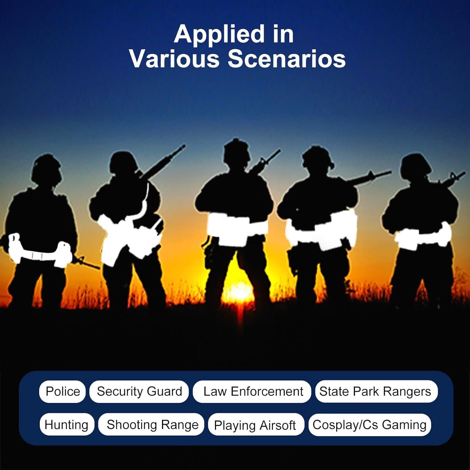 Cinturón Táctico Modular abcGoodefg con 6 Bolsillos