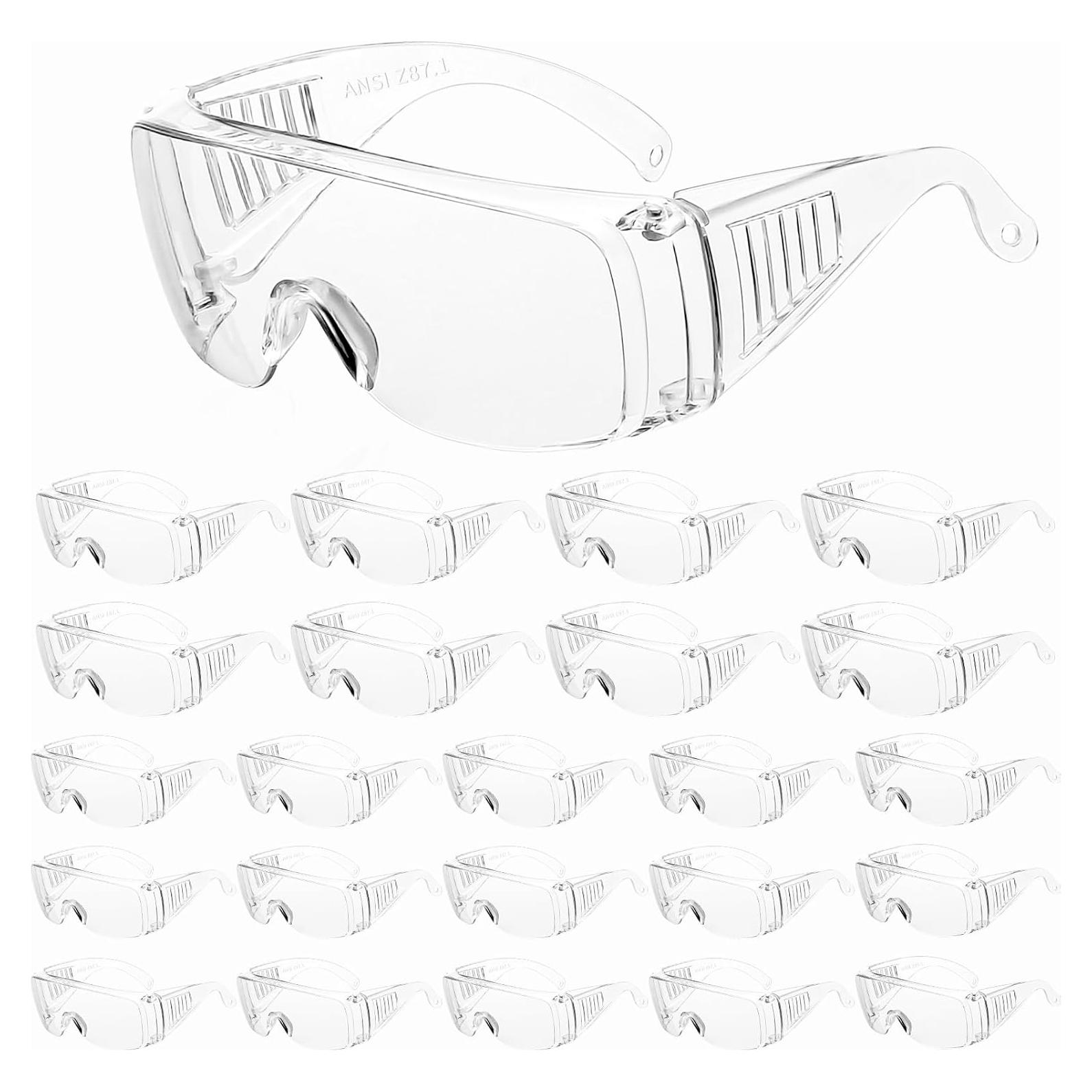 Gafas de Seguridad Claras WFEANG Paquete de 24 Ligeras