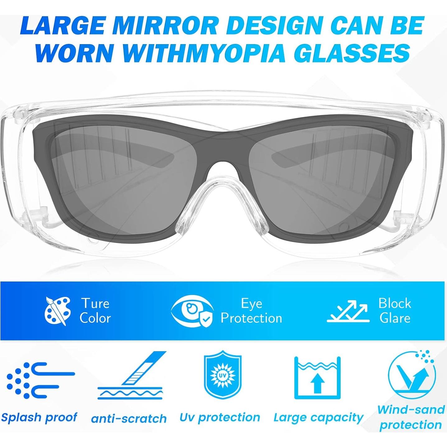 Gafas de Seguridad Claras WFEANG Paquete de 24 Ligeras