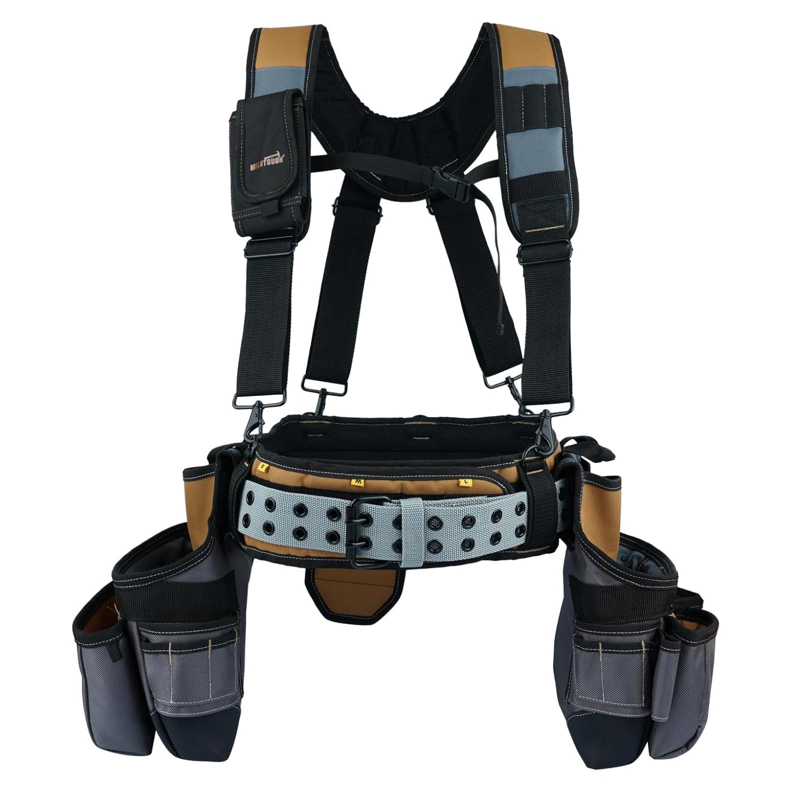 Cinturón de Herramientas MELOTOUGH 28 Bolsillos Caqui