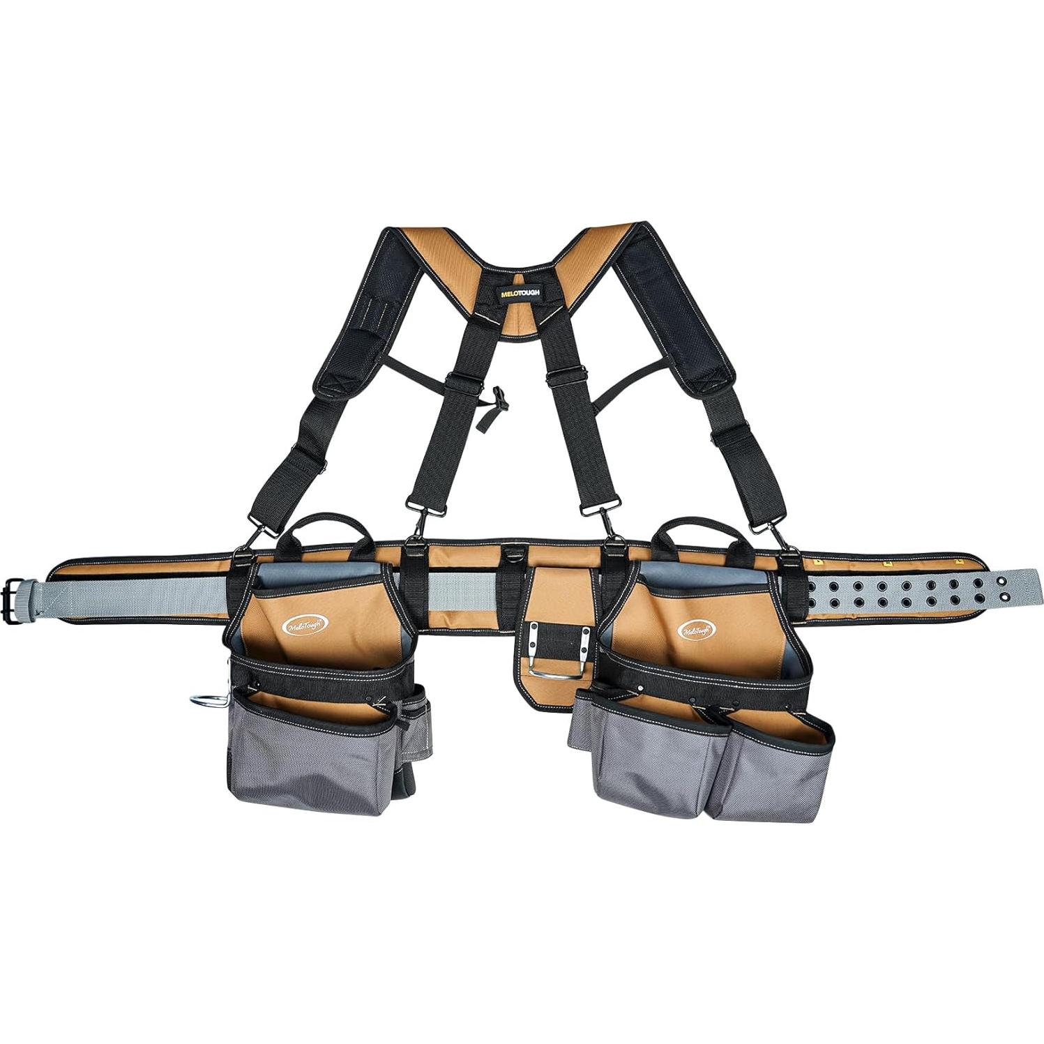 Cinturón de Herramientas MELOTOUGH 28 Bolsillos Caqui