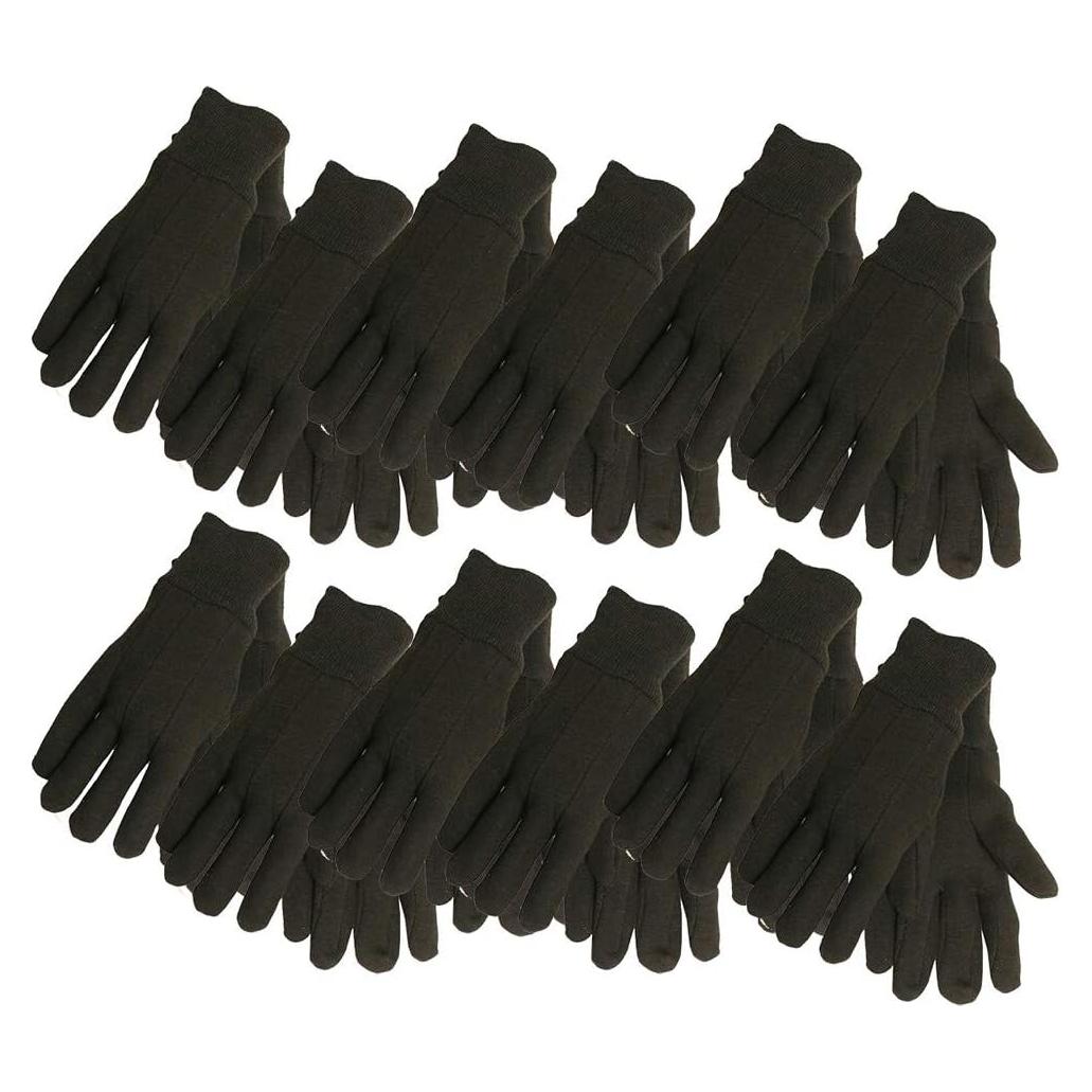 Guantes Jersey Marrón Midwest Gloves Grande Paquete 12