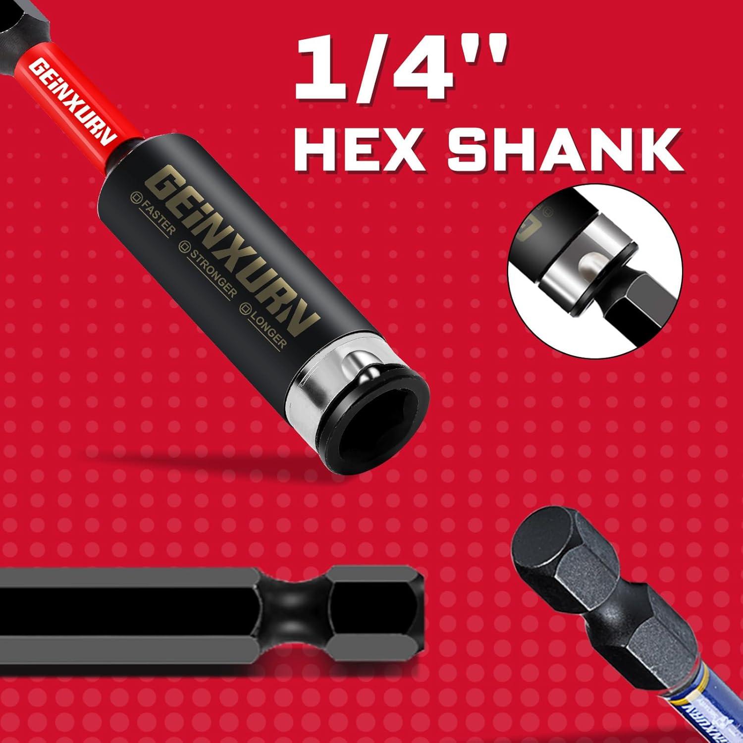 Soporte de Broca de Impacto GEINXURN 3PCS 2.5" (63.5mm) Acero