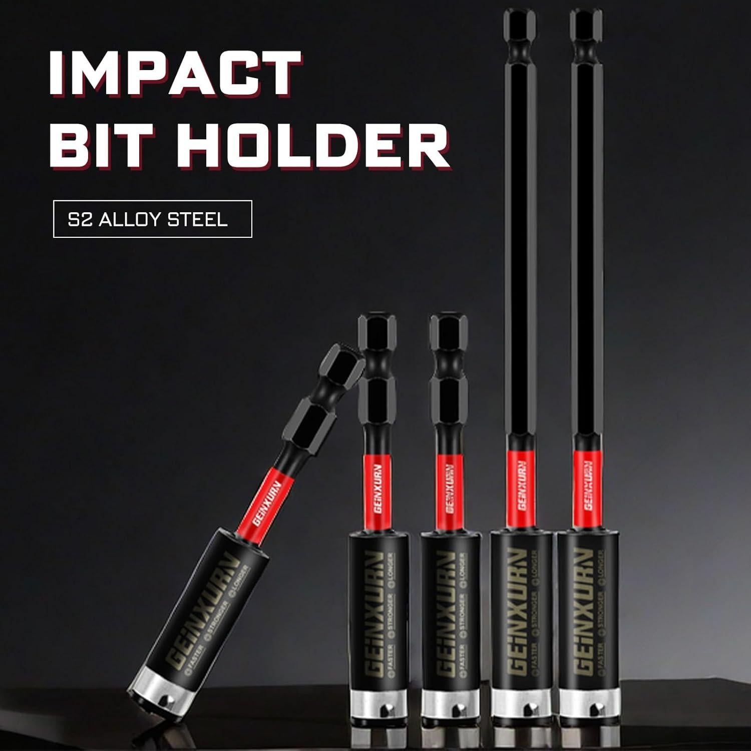 Soporte de Broca de Impacto GEINXURN 3PCS 2.5" (63.5mm) Acero