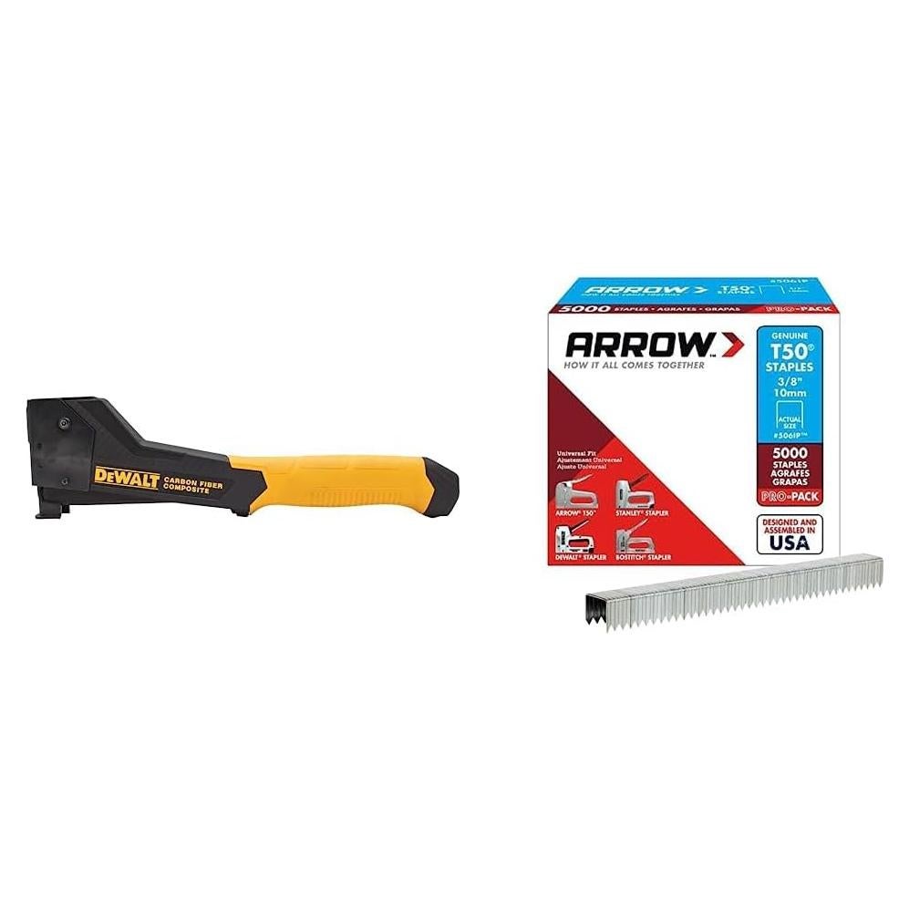 Grapadora DEWALT Fibra de Carbono DWHT75900 + Grapas 9.53mm 5000u